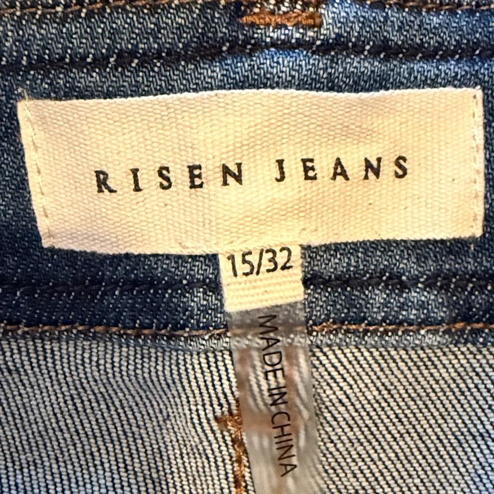 RISEN Wide Leg Jeans Sz XL 15 / 32 PW21536 High Rise Flare Pintuck Front NEW - Picture 13 of 16